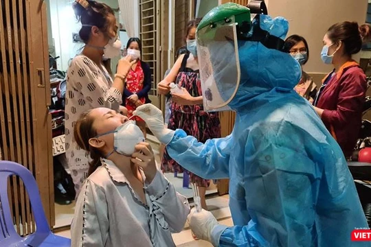 Quận Gò Vấp khẩn trương xét nghiệm các trường hợp trong Hội thánh đã được cách ly - Ảnh: HCDC