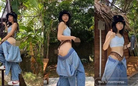 Con gái của diva Mỹ Linh – ca sĩ Mỹ Anh 19 tuổi vừa lên tiếng xin lỗi vì đăng ảnh tụt quần khoe vòng 3 phản cảm - Ảnh: FBNV 