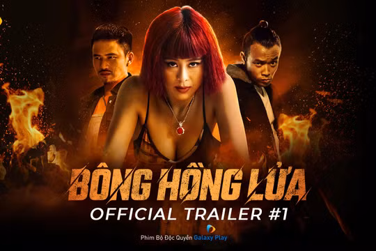 Poster phim "Bông hồng lửa" vừa chính thức ra mắt trên Galaxy Play
