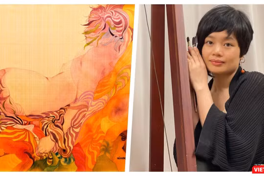 Triển lãm “Hương lụa” Khai mạc chiều tối 7/5/2021 (Ảnh: Hoà Bình) 