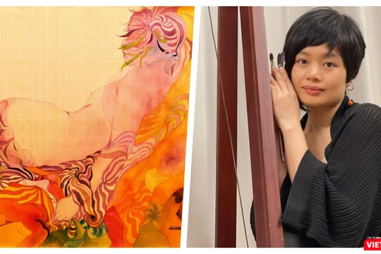 Triển lãm “Hương lụa” Khai mạc chiều tối 7/5/2021 (Ảnh: Hoà Bình) 