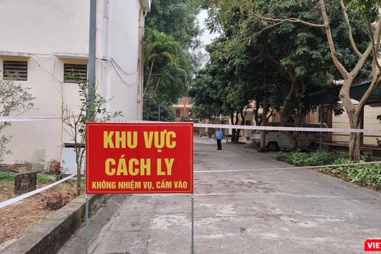 Khu vực cách ly các F1 tại Hưng Yên (Ảnh: BYT)