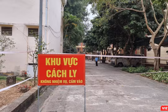 Khu vực cách ly các F1 tại Hưng Yên (Ảnh: BYT)