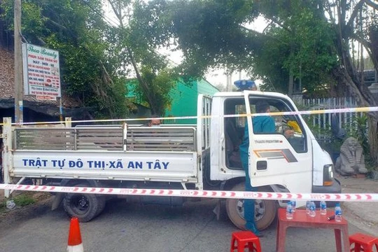 Khu nhà trọ bị phong toả vì liên quan đến 3 người nhập cảnh trái phép (Ảnh: BD) 