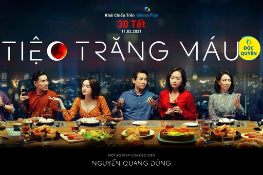 Phim điện ảnh "Tiệc trăng máu" sẽ công chiếu online vào ngày mai 30 Tết Tân Sửu (Ảnh: ĐPCC) 