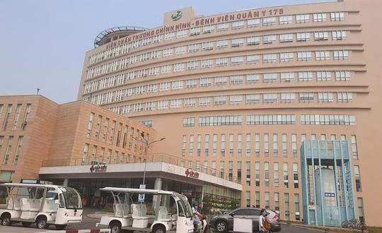 Bệnh viện Quân Y 175, nơi BN1979 từng đến khám ngày 2/2 và 5/2 (Ảnh: Thu Hiến) 