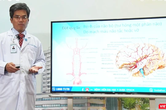 TS.BS Nguyễn Bá Thắng – Trưởng Trung tâm Khoa học Thần kinh BV Đại học Y Dược TP.HCM cảnh báo về bệnh đột quỵ (Ảnh: HB) 