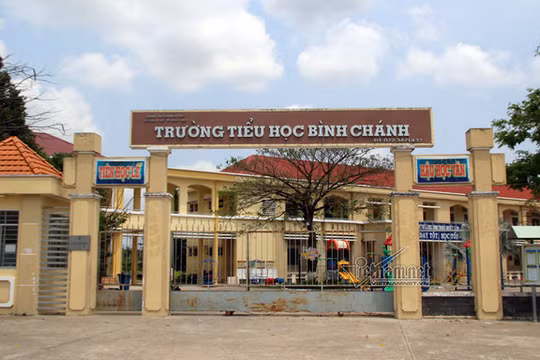 Trường Tiểu học Bình Chánh, nơi diễn ra vụ việc. Nguồn: VNN