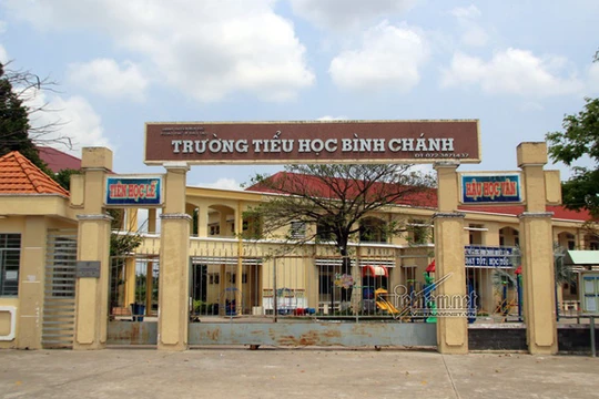 Trường Tiểu học Bình Chánh, nơi diễn ra vụ việc. Nguồn: VNN