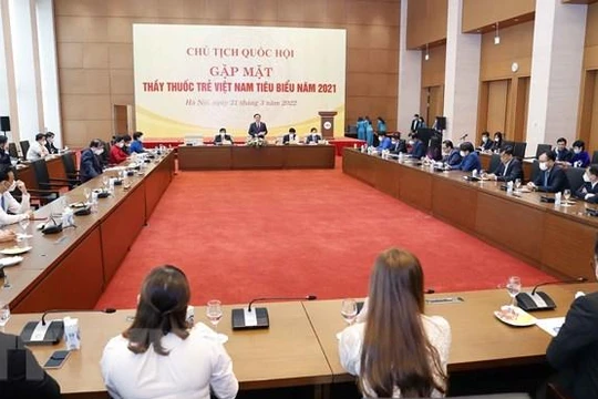 Chủ tịch Quốc hội Vương Đình Huệ phát biểu tại buổi lễ