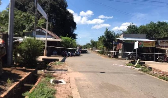 Hiện trường vụ án giết người bằng súng tự chế