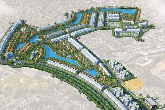 Phối cảnh dự án Khu đô thị Nam Minh Phương (Nguồn: Licogi 14)