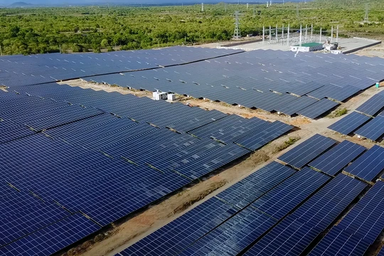 Nhà máy điện mặt trời Nhị Hạ tại Ninh Thuận (Nguồn: Bitexco)