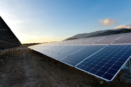 Nhà máy Điện mặt trời Trung Nam tại Ninh Thuận. (Nguồn: Trung Nam Group)