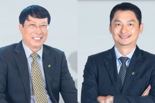 Ông Dương Văn Thanh (trái) - Thành viên HĐQT kiêm Tổng giám đốc VSDC và ông Phạm Trung Minh - Thành viên HĐTV VSDC