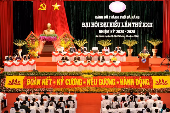 Quang cảnh Đại hội Đảng bộ TP Đà Nẵng khoá XXII nhiệm kỳ 2020-2025.