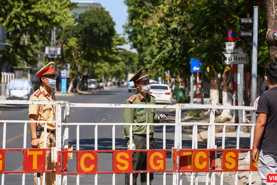 Một khu vực phong toả phục vụ phòng, chống dịch COVID-19.