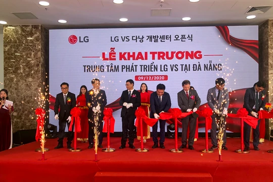 Quang cảnh lễ khai trương Trung tâm nghiên cứu LG VS của Tập đoàn LG tại Đà Nẵng