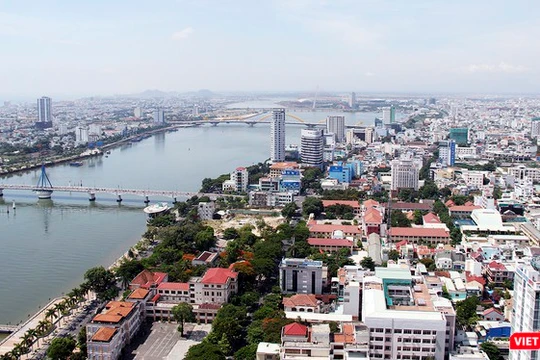 Một góc TP Đà Nẵng nhìn từ trên cao