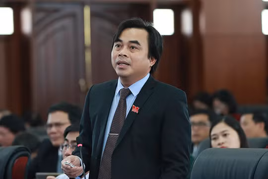 Ông Tô Văn Hùng - Giám đốc Sở TN&MT TP Đà Nẵng phát biểu tại kỳ họp HĐND TP Đà Nẵng