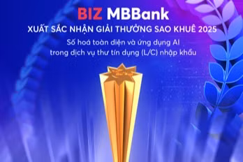 Giải pháp L/C online của BIZ MBBank được vinh danh tại Giải thưởng Sao Khuê 2025