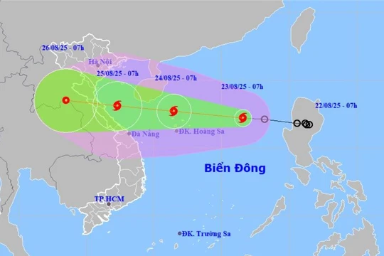 Bão số 5 – Kajiki dự báo giật cấp 15, đổ bộ đất liền dịp chuẩn bị Đại lễ Quốc khánh 2/9