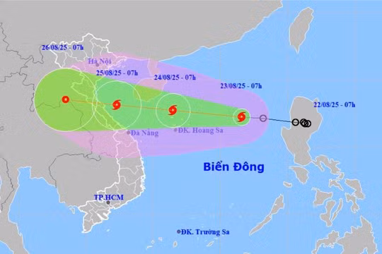 Bão số 5 – Kajiki dự báo giật cấp 15, đổ bộ đất liền dịp chuẩn bị Đại lễ Quốc khánh 2/9