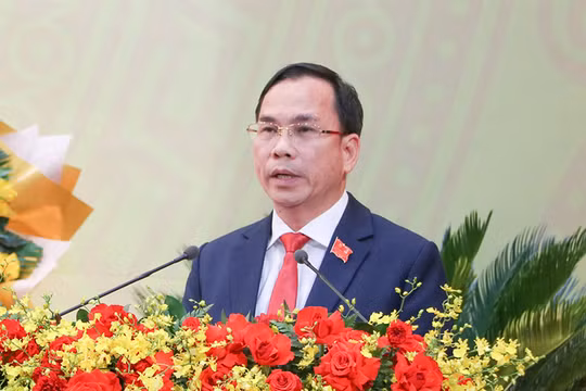 Ông Nguyễn Thanh Hồng, Giám đốc Sở KH&CN thành phố Đà Nẵng phát biểu tham luận tại Đại hội đại biểu lần thứ I Đảng bộ thành phố Đà Nẵng nhiệm kỳ 2025-2030 diễn ra ngày 18/9.