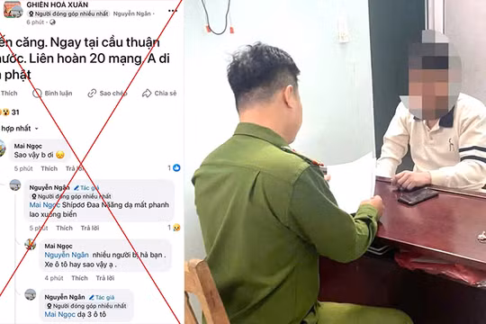 Chủ tài khoản Facebook “Nguyễn Ngân” bị công an mời lên làm việc. Ảnh: Công an cung cấp.