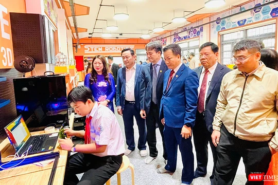 Không gian phòng học STEM tại TP Tam Kỳ (Quảng Nam). Ảnh: Thọ Nguyễn