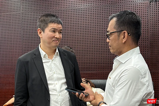 Ông Phan Đức Trung, Chủ tịch Hiệp hội Blockchain & Tài sản số Việt Nam trả lời phỏng vấn VietTimes.