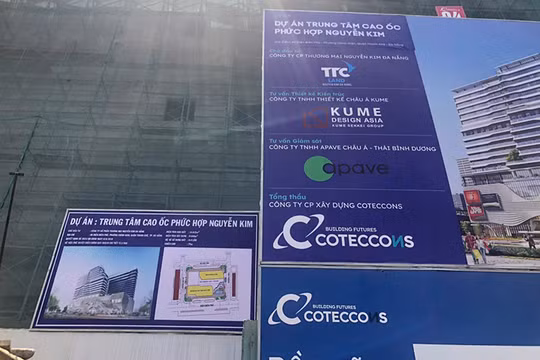 Chủ đầu tư đã khắc phục bảng hiệu, đưa tên dự án về đúng Trung tâm cao ốc phức hợp Nguyễn Kim Đà Nẵng.