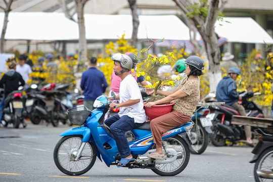 Chở Xuân về nhà