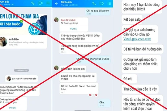 Công an Đà Nẵng cảnh báo mạo danh cơ quan Bảo hiểm xã hội để lừa đảo (ảnh CATP)