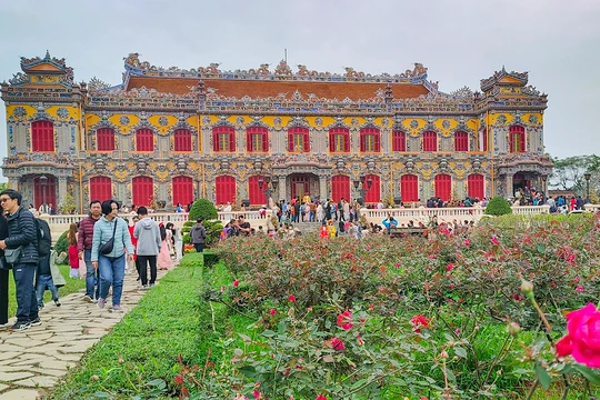 Điện Kiến Trung - ngôi đại điện độc đáo bậc nhất Đại nội Huế đã được trùng tu với vẻ đẹp tuyệt mỹ (Ảnh Đức Trung)