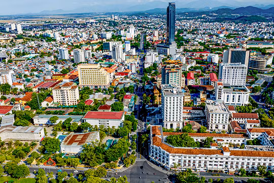 Một góc TP Huế từ trên cao