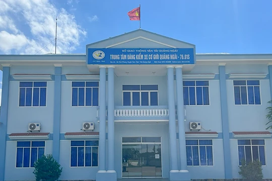 Trung tâm đăng kiểm xe cơ giới Quảng Ngãi 76-01S (ảnh LDD)