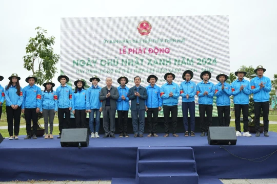 Lễ phát động “Ngày Chủ nhật xanh” năm 2024 do tỉnh Thừa Thiên Huế tổ chức. (Ảnh: Ngọc Hiếu)