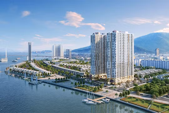 Phối cảnh dự án Tổ hợp căn hộ Peninsula Đà Nẵng (đường Lê Văn Duyệt, quận Sơn Trà), do Công ty CP Tập đoàn Đông Đô làm chủ đầu tư(ảnh chungcu.net)