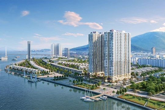 Phối cảnh dự án Tổ hợp căn hộ Peninsula Đà Nẵng (đường Lê Văn Duyệt, quận Sơn Trà), do Công ty CP Tập đoàn Đông Đô làm chủ đầu tư(ảnh chungcu.net)