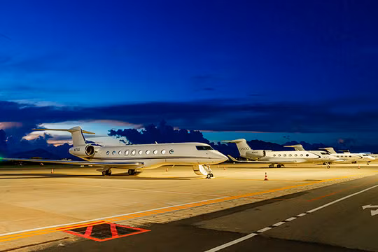 Loạt siêu máy bay huyền thoại của Gulfstream xuất hiện ở sân bay Đà Nẵng