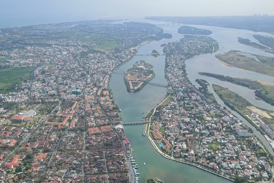 Một góc Hội An nhìn từ trên cao