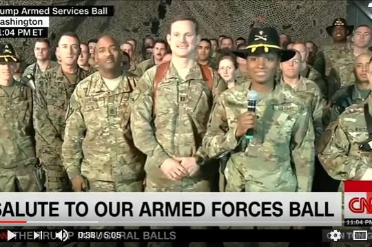 Tổng thống Trump nói chuyện với lính Mỹ ở Trung Đông sau khi nhậm chức