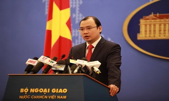 Người Phát ngôn Bộ Ngoại giao Lê Hải Bình.