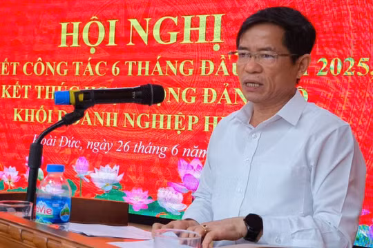 Ông Đỗ Khắc Dần, Bí thư Đảng ủy Khối Doanh nghiệp huyện Hoài Đức.