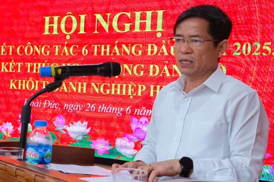 Ông Đỗ Khắc Dần, Bí thư Đảng ủy Khối Doanh nghiệp huyện Hoài Đức.