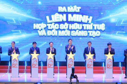 Lễ bấm nút Liên minh Hợp tác Sở hữu trí tuệ và đổi mới sáng tạo.