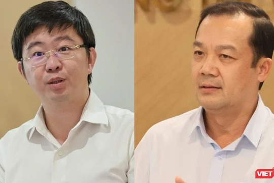 Ông Bùi Hoàng Phương (trái) và ông Phạm Đức Long được điều động, bổ nhiệm Thứ trưởng Bộ Khoa học và Công nghệ.