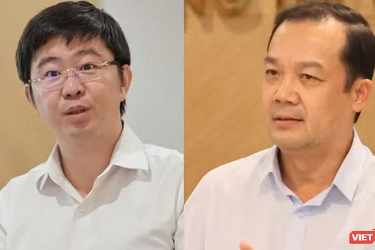 Ông Bùi Hoàng Phương (trái) và ông Phạm Đức Long được điều động, bổ nhiệm Thứ trưởng Bộ Khoa học và Công nghệ.