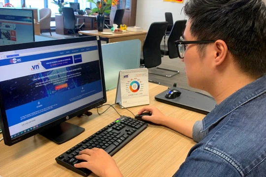 Tên miền quốc gia “.vn” thể hiện chủ quyền quốc gia trên không gian mạng. Ảnh minh họa.